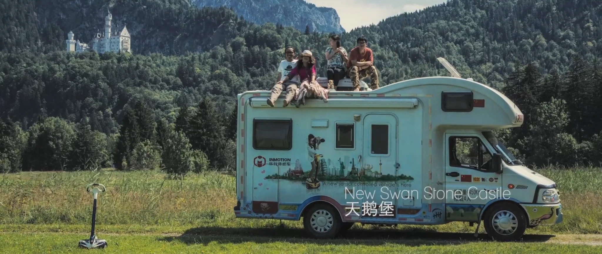 A camper van in the INMOTION travel film