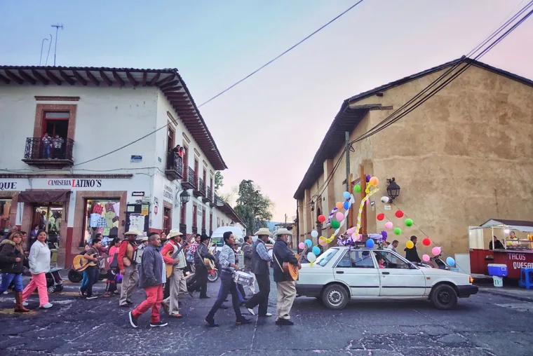 A neighborhood celebration