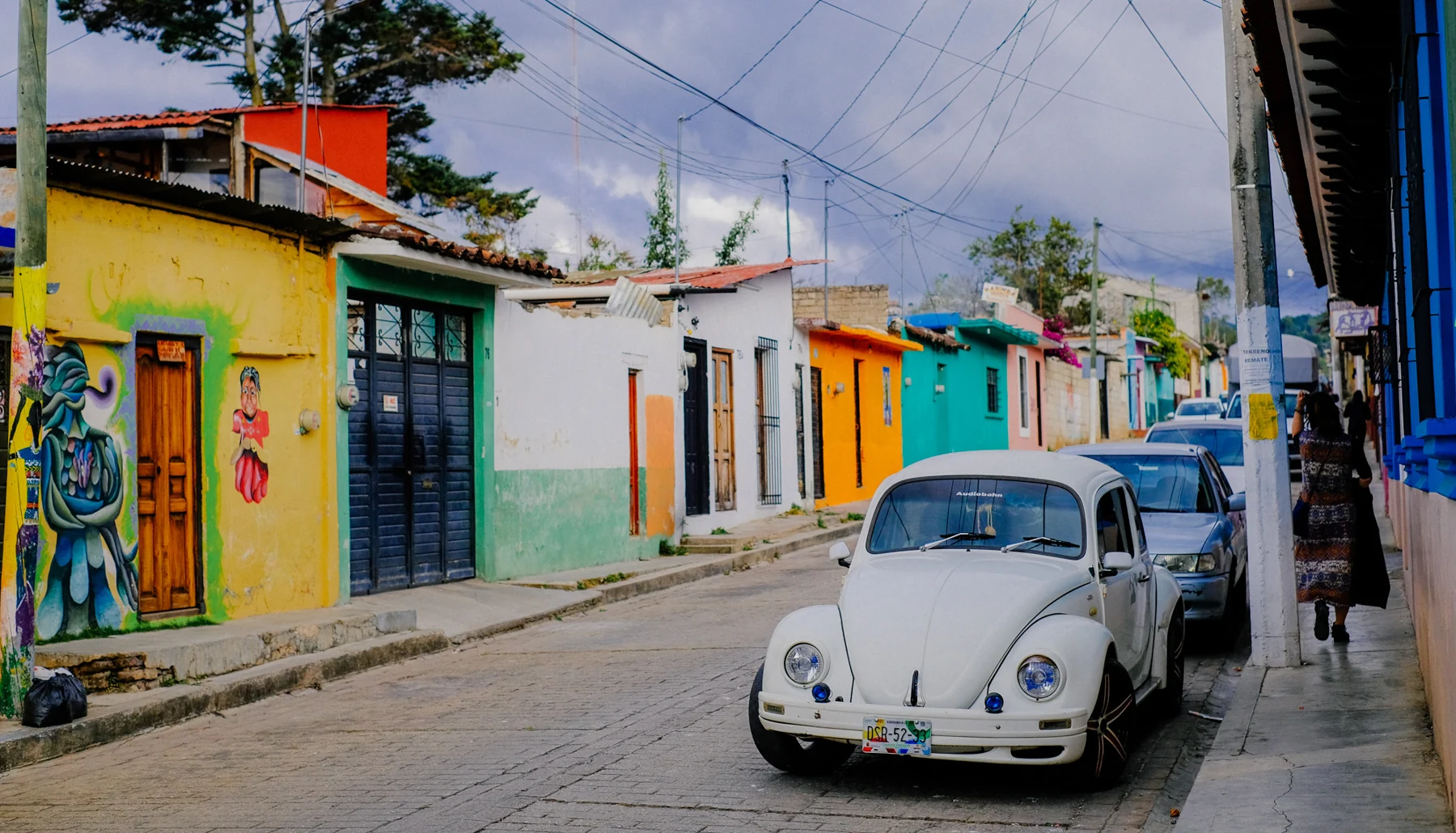 Colorful town streets